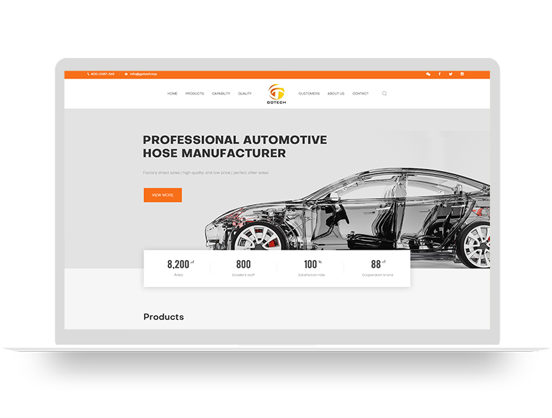 汽車橡膠配件公司網(wǎng)站建設 外貿營銷品牌官網(wǎng)定制